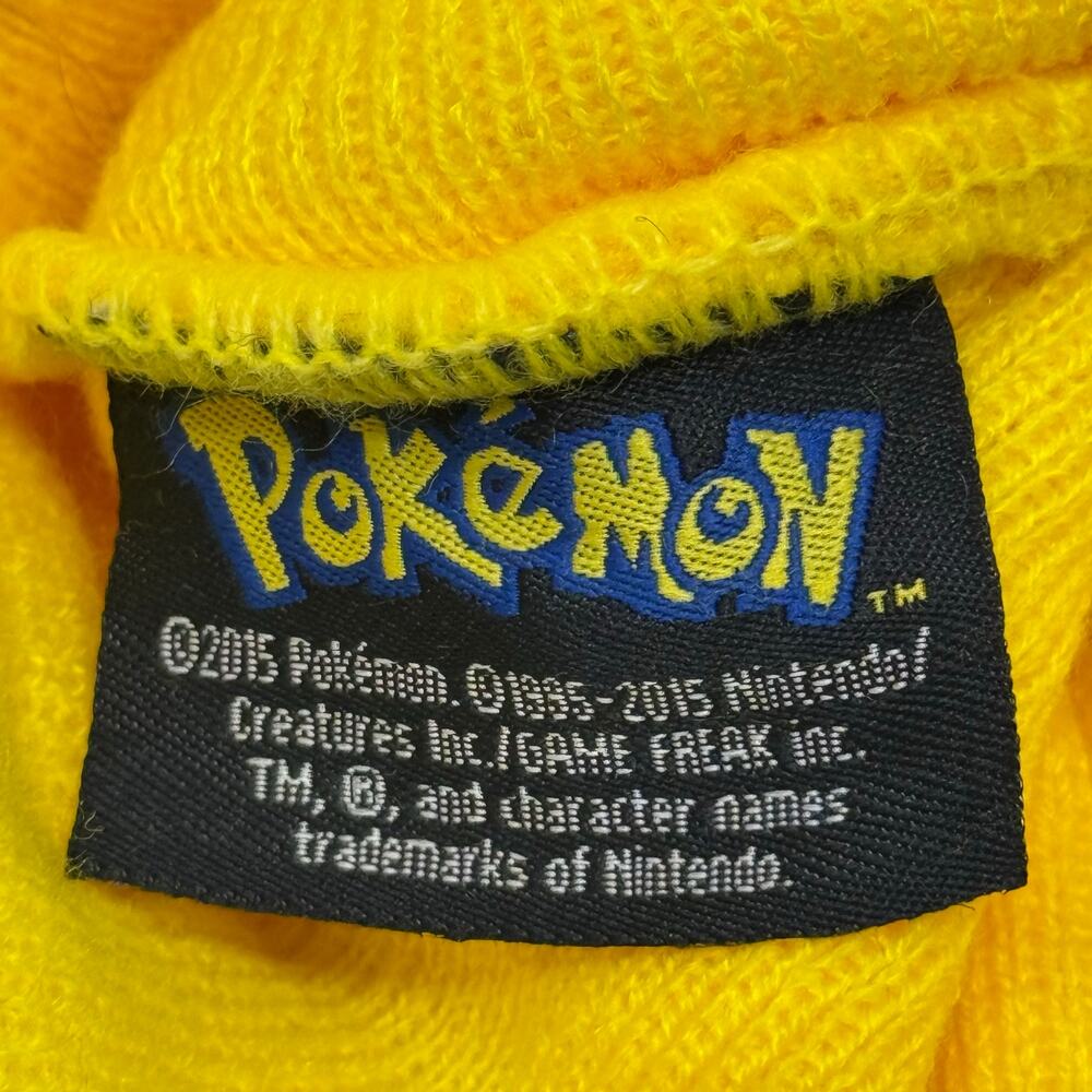 Pokémon Pikachu Laplander Hat One Size Yellow Poké Ball Tassels Kawaii Cosplay - Picture 4 of 8